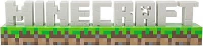 Paladone Minecraft Logo Light Officially Licensed 2 Light Modes USB or Battery