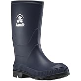 Kamik Kid Stomp Rain Boot - Waterproof Kid Rain Boots - Rugged Traction Rubber Footwear - Vegan Friendly & Latex-Free - Round Toe Design - Slip-Resistant Outsole - Pull-on Style