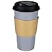 Disposable Coffee Cups With Lids - 20 oz To Go Coffee Cups (90 Set) and Tight No Leak Lids Prevent Spills. Large Paper Cup Safe For Travel Beverages. Insulated Sleeves Protect Fingers from Hot Drinks!