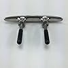 BRAND-NEW-SET-OF-4-316-STAINLESS-STEEL-6-MARINE-BOAT-CLEAT-CLEATS-WITH-STUDS