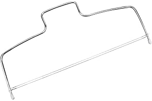 Haofy Stainless Steel Cake Leveler Adjustable Wire Cut Saw for Baking Tool with Detachable 8 Gear Layer Cutter and Precise Sl