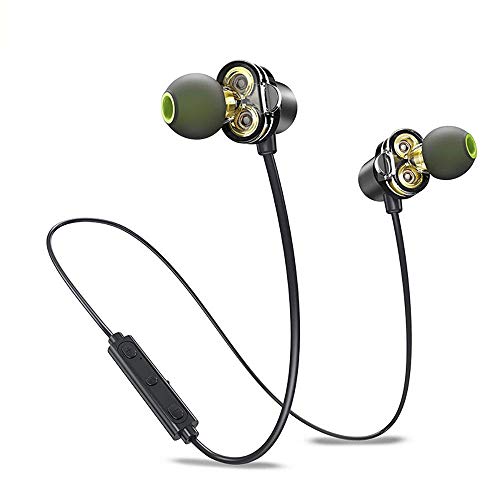 UPDATED 1st OCT '18 | Wireless Dual Driver in-Ear Earphones/Earbuds | Magnetic Stowaway | CSR Bluetooth - Super High Fidelity Sound | IPX 6 Sweatproof | 6 Hrs | Ergonomic Fit | Microphone | HARP Ultra