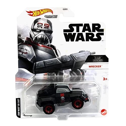Hot Wheels Character Cars Star Wars The Mandalorian Bad Batch Wrecker 1:64 Scale Collectible Diecast Model Car