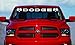 40" Dodge Ram HEMI Windshield Logo 1500 2500 3500 Vinyl Decal Sticker Vinyl GIFT (White)