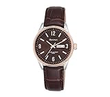 Armitron Men's 20/5048 Day/Date Function Dial Croco-Grain Leather Strap Watch