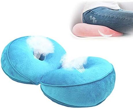 Dual Comfort Orthopedic Seat Cushion, Seat Pillow to Relieve The Tailbone Sciatica Lower Back Pain, Posture Corrector for Office Chair Car Seat Wheelchair