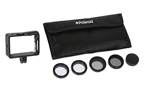 Polaroid Optics Professional Push-On HD MC Filters For GoPro Hero 3/3+/4 Cameras (UV, CPL, ND9, 4X STAR, Cover)