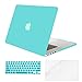 MOSISO Case Only Compatible MacBook Pro (W/O USB-C) Retina 13 Inch (A1502/A1425)(W/O CD-ROM) Release 2015/2014/2013/end 2012 Plastic Hard Shell & Keyboard Cover & Screen Protector, Turquoise 