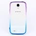 S4 Case, Samsung S4 Case,Galaxy S4 Case ,BAISRKE Purple and Blue Gradient TPU Soft Edge Bumper Case Rubber Silicone Skin Cover for Samsung Galaxy S4 I9500 I9505