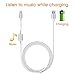 Lightning splitter for iphone 7 8 plus Cable with Lightning Headphone Audio,2 in 1 Audio and Charge Splitter lightning to USB power cable with Call Function for iPhone 7/8/X plus by EFGTEK.