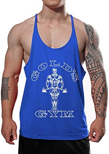 Men's Stringer Bodybuilding Gym Tank Tops Y Back Cotton
