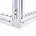 PZRT 4-Pack 2020 Series 3-Way End Corner Bracket Connector, with Screws for Standard 6mm T Slot Aluminum Extrusion Profile