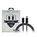 Tech Armor Hi-Speed USB Cable - USB A to Micro B USB 3.0 Cable - Sync and Charge Phone and More - 6FT - Black