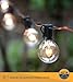 Austin Light Co. 25 Foot G40 Globe String Lights with Bulbs UL Listed for Indoor and Outdoor Commercial Decoration Great for patios cafés Parties Homes bistros Weddings, backyards (Black Wire)