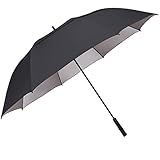 G4Free 68 inch UV Sun Protection Automatic Open Golf umbrella Double Canopy Vented Windproof Waterproof Large Oversize Stick Umbrellas for men women