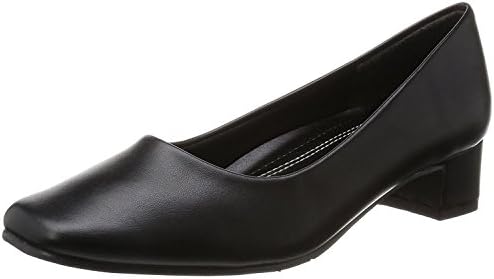 Romeo Valentino VB3370 Women’s Square Toe Heel 1.4 inches (3.5 cm), Foot Circumference 3E PU Leather