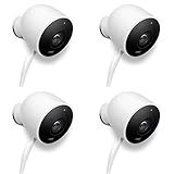 Nest Cam Outdoor HD 2 Way Audio Security Surveillance Camera | NC2100ES (4 Pack)