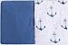 Crib Sheet Set by Upstreet: 100% Cotton Value Jersey Knit Fitted Portable Baby Crib Sheet (Blue)