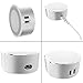 2 in 1 EAAGD 4.8A Dual USB Travel Charger - with Desk LED Night Light Lamp, for Samsung Galaxy, HTC Nexus Moto BlackBerry, Bluetooth Speaker Headset & Power Bank (EA0009)