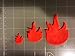 Arbi Design Fire Flame Cookie Cutter (1 Inch)