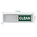 Nano Shield Dishwasher Magnet Clean Dirty Sign, 2021 New Design Decorative Dishwasheer Indicator Slidee Reminder with Sticky Tab Adhesion, Slide Signs Cool Kitchen Gadgets - White