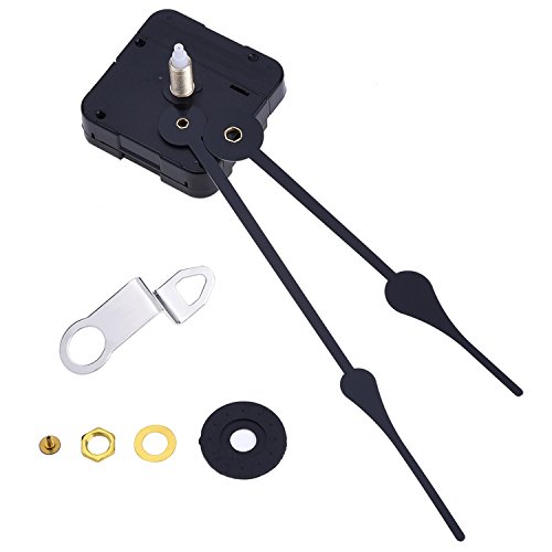 Mudder Long Spindle Quartz Clock Movement, 3/5 Inch Maximum Dial