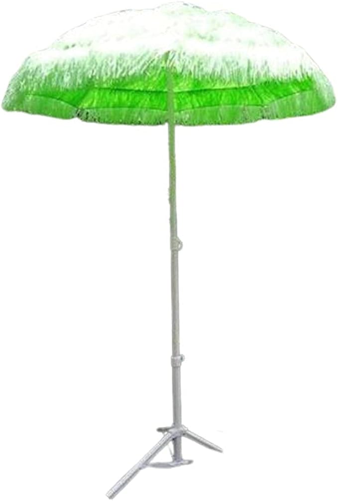 Ombrellone Da Spiaggia Hawaiano In Rafia - Parasole Pieghevole Inclinabile, Anti UV, Altezza Regolabile - Foto 6