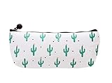 Freedi Canvas Pencil Case Pouch Zipper Closure Cosmetic Makeup Bag Cute Pen Stationery Holder