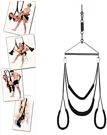 3rd Generation Spinning Heavy Duty Love Swing for Adults Couples, Black
