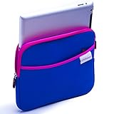 Neoprene Tablet Sleeve Pouch Bag (up to 10.1 Inches) for iPad Waterproof & Shockproof Case with Side Storage Pocket