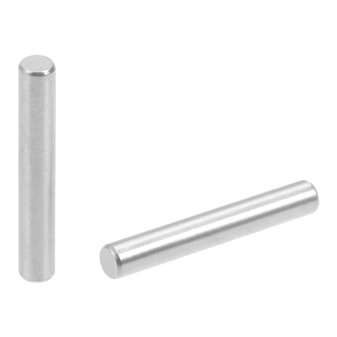 sourcing map 50Pcs 3mm x 20mm Dowel Pin 304 Stainless Steel Shelf Pegs Support Shelves Silver Tone
