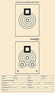 amazoncom champion 100 yard benchrest paper target