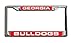 NCAA Laser Cut Chrome License Plate Frame
