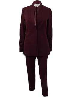 tahari red pantsuit