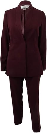 tahari red pantsuit