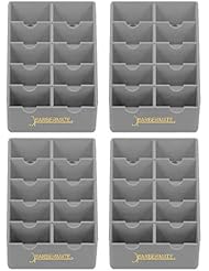 4 Pack BarberMate Blade Rack Storage Tray - Holds 10 Clipper Blades (Gray)