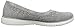Skechers BOBS Women's Pureflex 2-Knit Knack Flat, Gray/White, 7.5 M US
