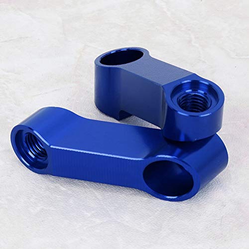 Senyar M10/M8 Motorcycle Adaptor,Aluminum Alloy Bike Modified Mirror Riser Extender Mounts Brackets Adapter Fit for Most Rearview Mirrors of Motorcycle and Electric Vehicle (Blue) - Thumbnail 5
