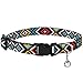 CollarDirect Aztec Cat Collar Breakaway Pack of 2 PCS Nylon Tribal Pattern Geometric Pet Kitten Collars for Cats (Aztec Sunset + Ethnic Teal)