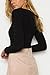Sunfury Women Button Down Knitted Ribbed Long Sleeve Snap Crotch Thong Bodysuit