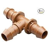 Rain Bird BT50/4PK Drip Irrigation 1/2" Barbed Tee Fitting, 4-Pack x 4