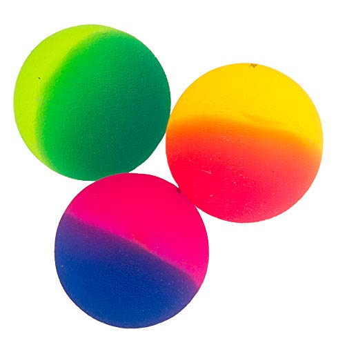 Toysery 24 Two Tone Bouncing Balls | Endless Fun | Classic Toy for Kids | Bounce Extra High | Light in Weight | Bright Colour | Great Elasticity | Best Idea to Gift Children