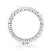 BERRICLE Sterling Silver Wedding Rings Pave Set Round Cut Cubic Zirconia CZ Eternity Ring for Women, Rhodium Plated Size 4-10