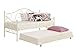 DHP Universal Metal Trundle Frame with Locks, Fits Most Twin Size Daybeds, White