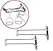 SET OF 2 - 16-Inch Long, Wine Glass Rack, Wire Hanging Rack, Wine Glass Hanging Rack, Wire Wine Glass Hanger Rack, Stemware Rack, Under Cabinet, Chrome Finish
