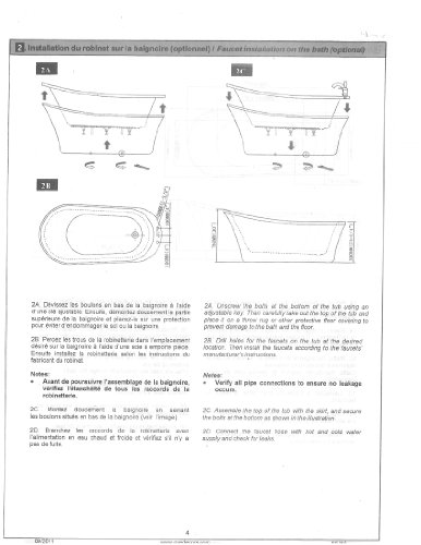 Ove Decors Rachel 70 Inch Freestanding Acrylic Bathtub Pure White