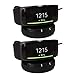 Kissmart Charger for Gear Fit 2 & Gear Fit 2 Pro, Replacement Charging Dock Cradle Cable Cord for Samsung Gear Fit 2 SM-R360, Gear Fit2 Pro SM-R365 Smart Watch [2Pack, 3.3ft/1m]
