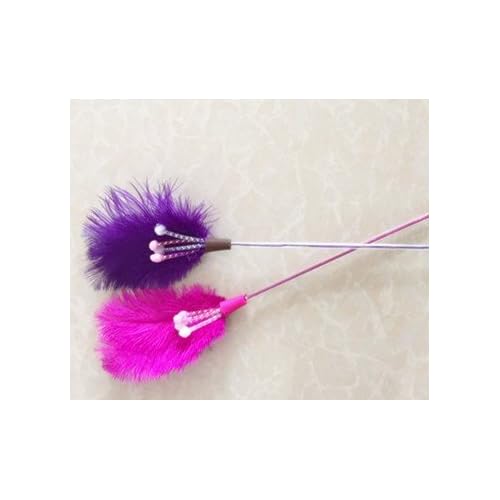 Plumeau Pour Chat Bouton De Fleur Rose High Quality Db