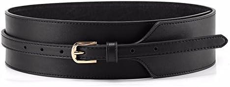 Women decorate simple dress wide belt accessories fashion Dress Waist Seal,black,75-90cm