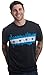 Ann Arbor T-shirt Co. Chicago City Flag Skyline | Vintage Retro-Feel Black T-Shirt for Men or Women - (Black,2XL)
